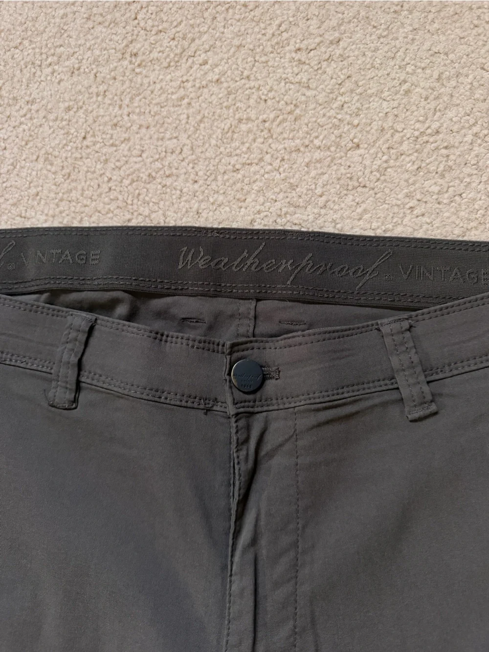 Men's Charcoal Slim Chino Pants